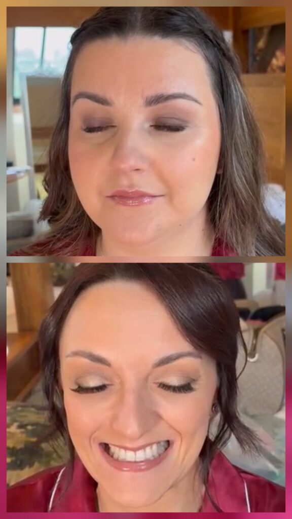 Bridesmaids festive wedding makeup Morley Hayes Derby