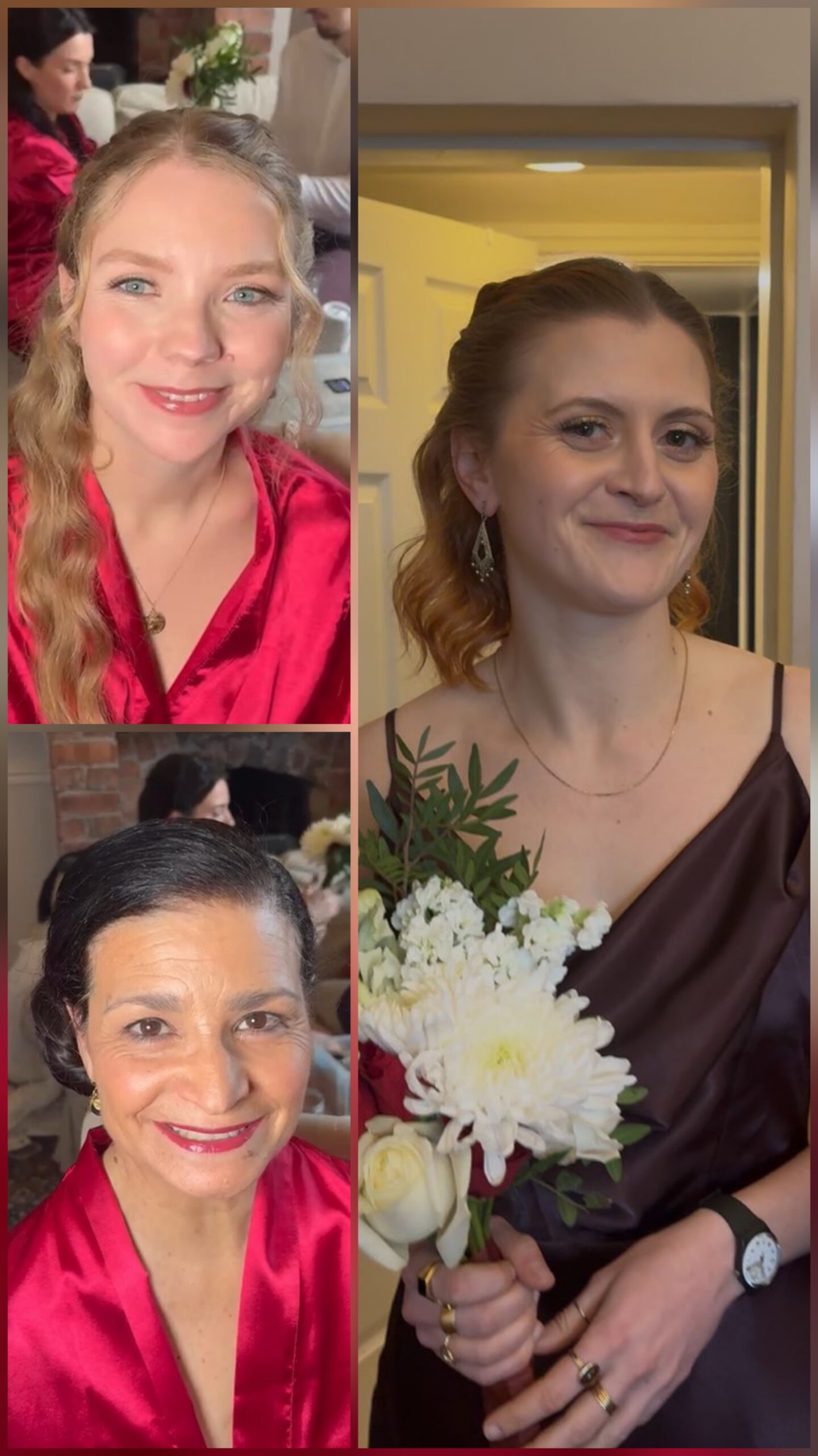 wedding makeup bridal party