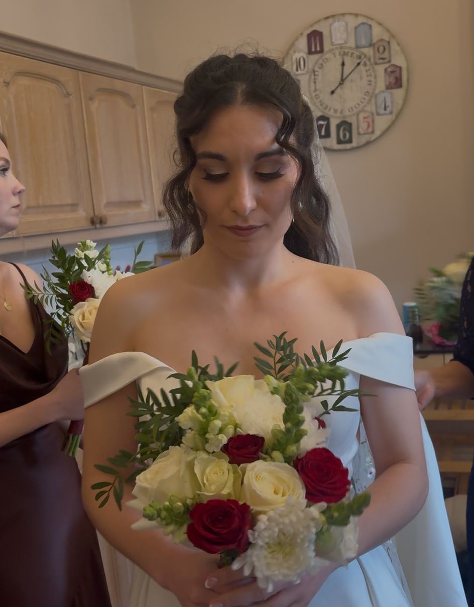 Bridal Makeup at Hargate Hall Derbyshire – radiant skin tint bridal look