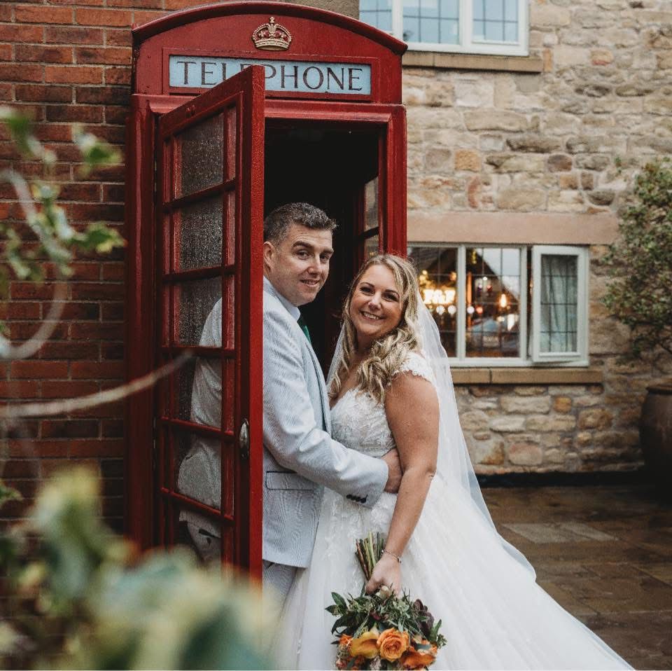 Bridal makeup at The White Hart Moorwood Moor – outdoor makeup shot