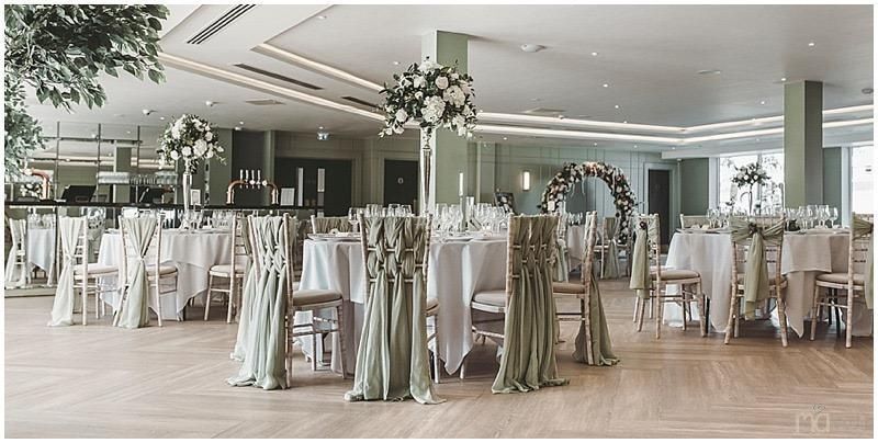 Wildes Inn wedding meal dressed