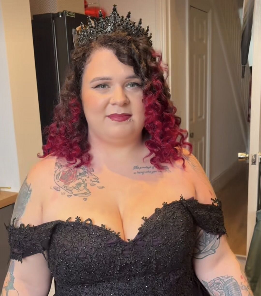 Bridal makeup at Sheffield Town Hall – autumn gothic bridal makeup look